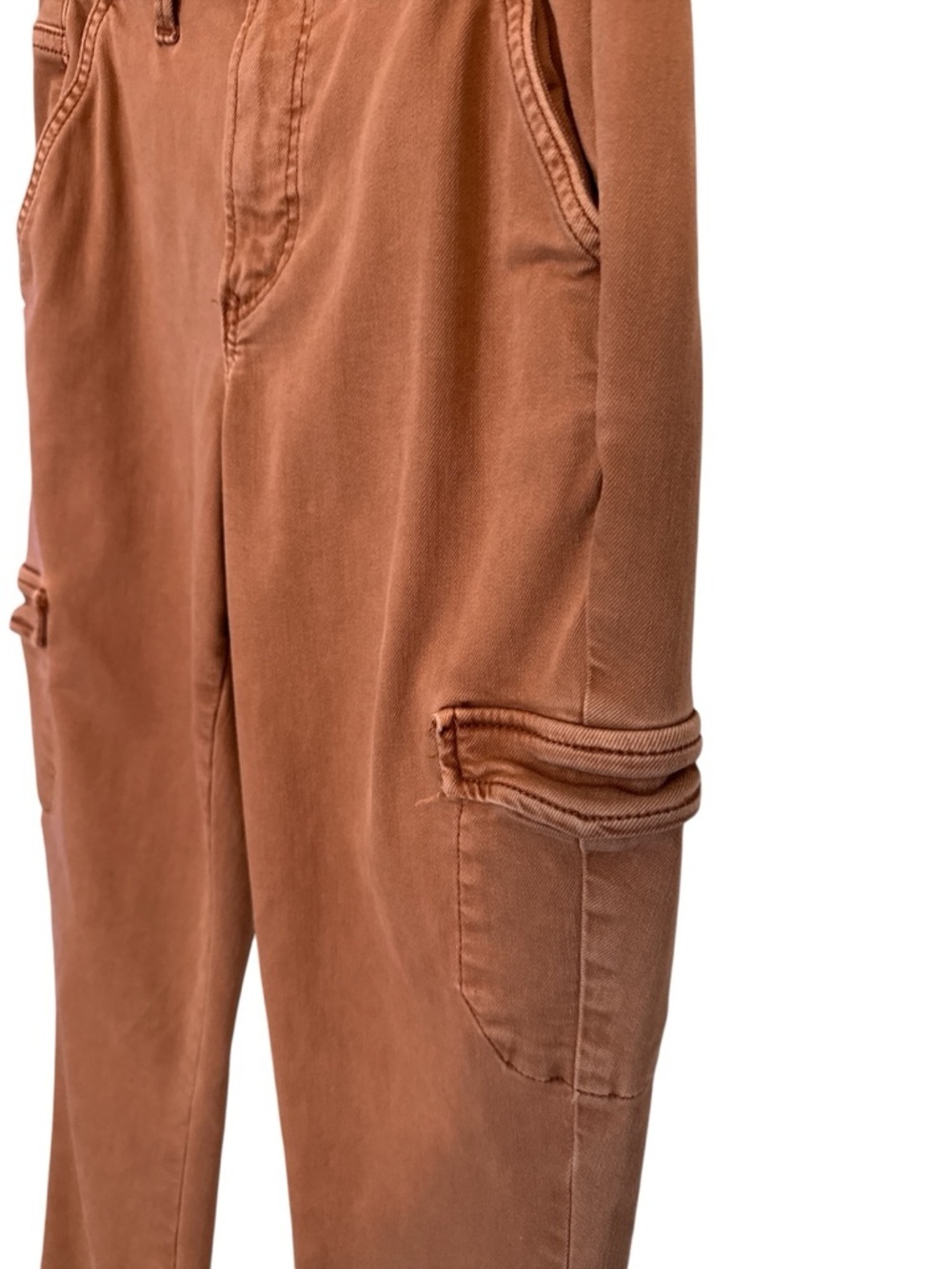 Paige Cargo Skinny Pants Brown Tan High Rise Size 23 - Picture 5 of 9